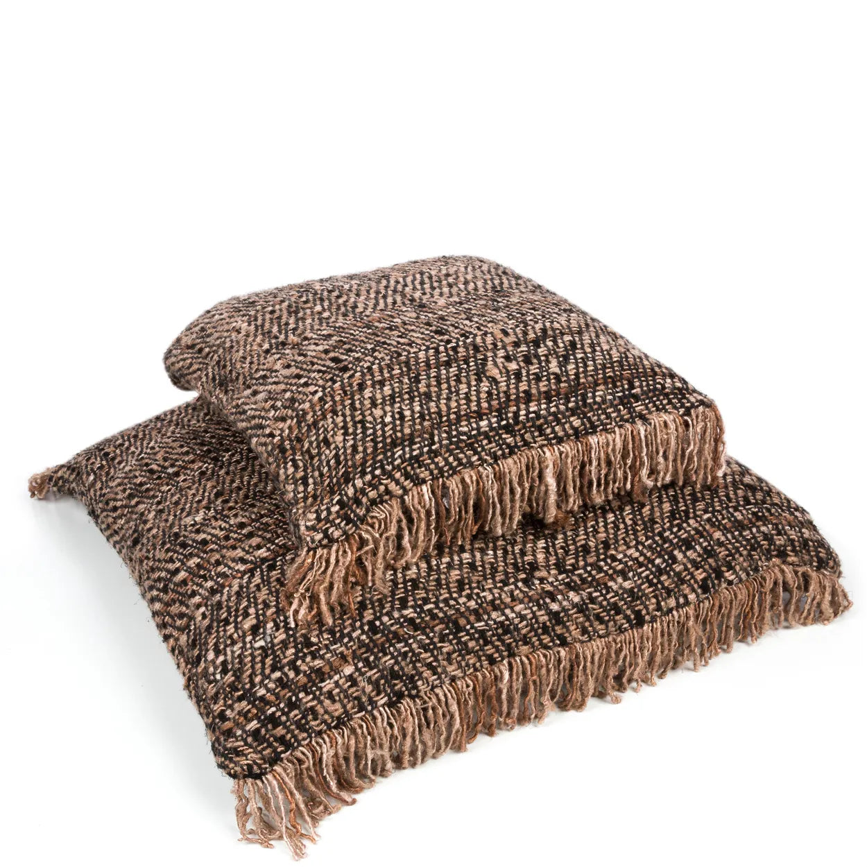 Cotton cushion cover in black copper, adding elegance to your sofa