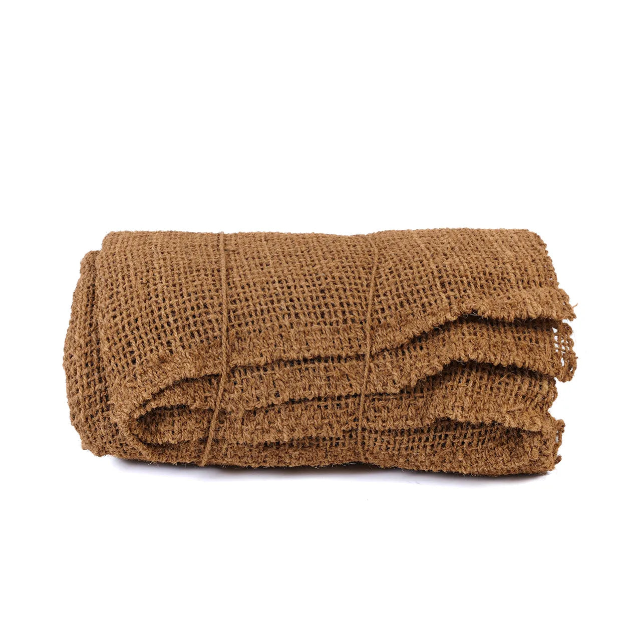 Coconut fiber garden fence for outdoor privacy with rustic charm