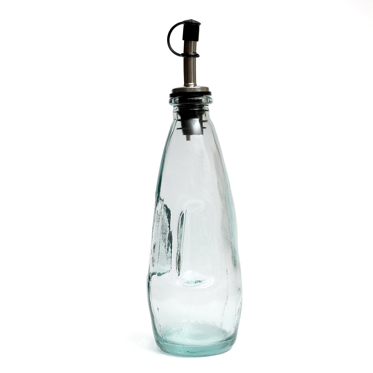 Eco-friendly oil dispenser made from recycled glass