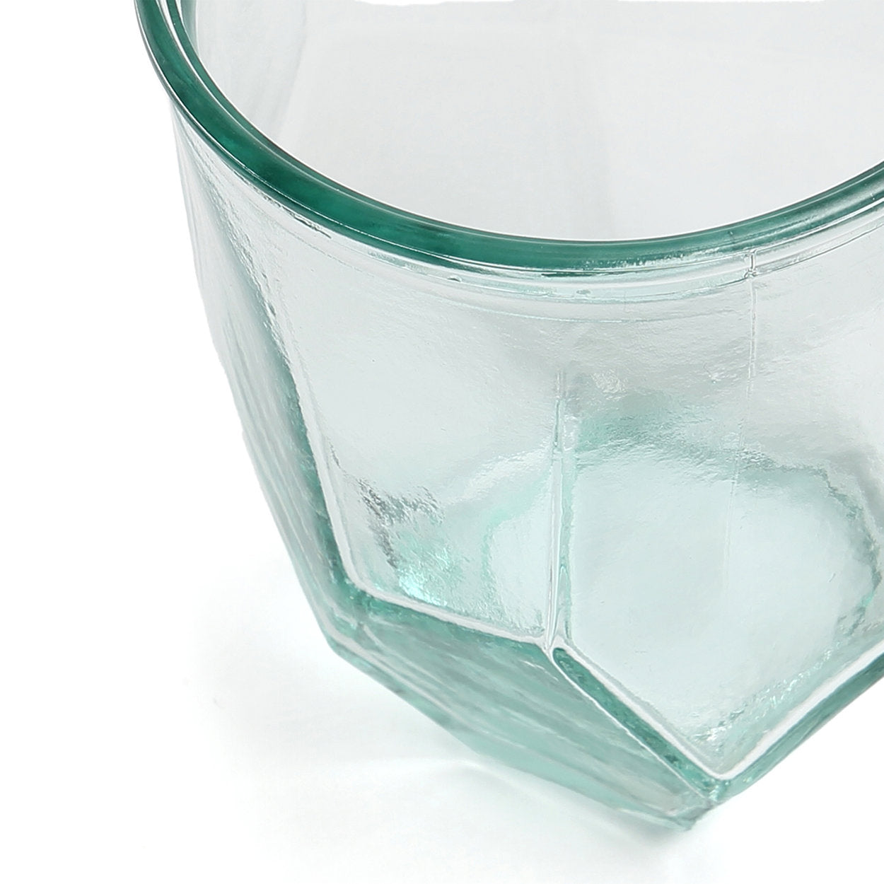 Stylish blue recycled glass cup ideal for social gatherings and events