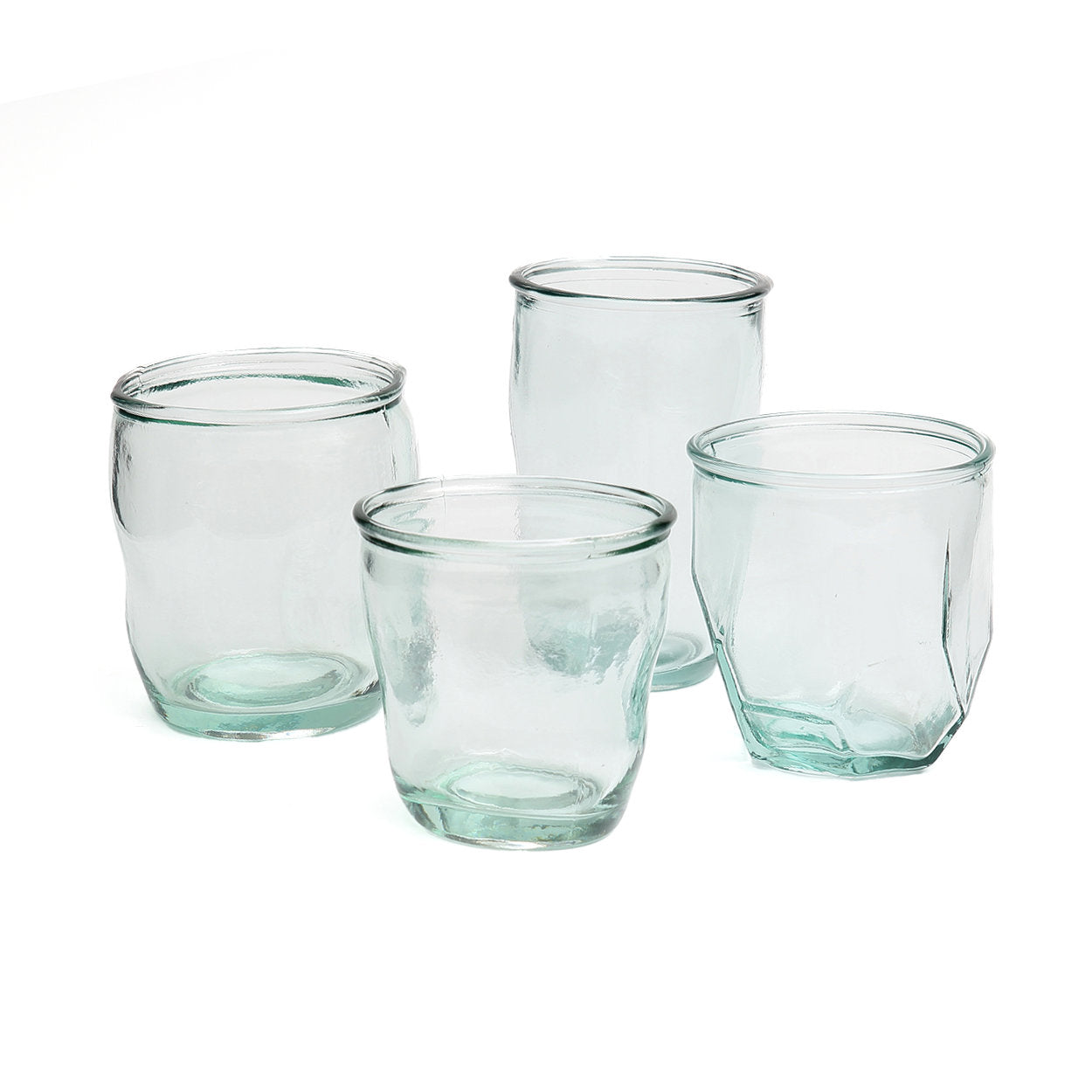 Lightweight and ergonomic blue glass perfect for shots and casual beverages