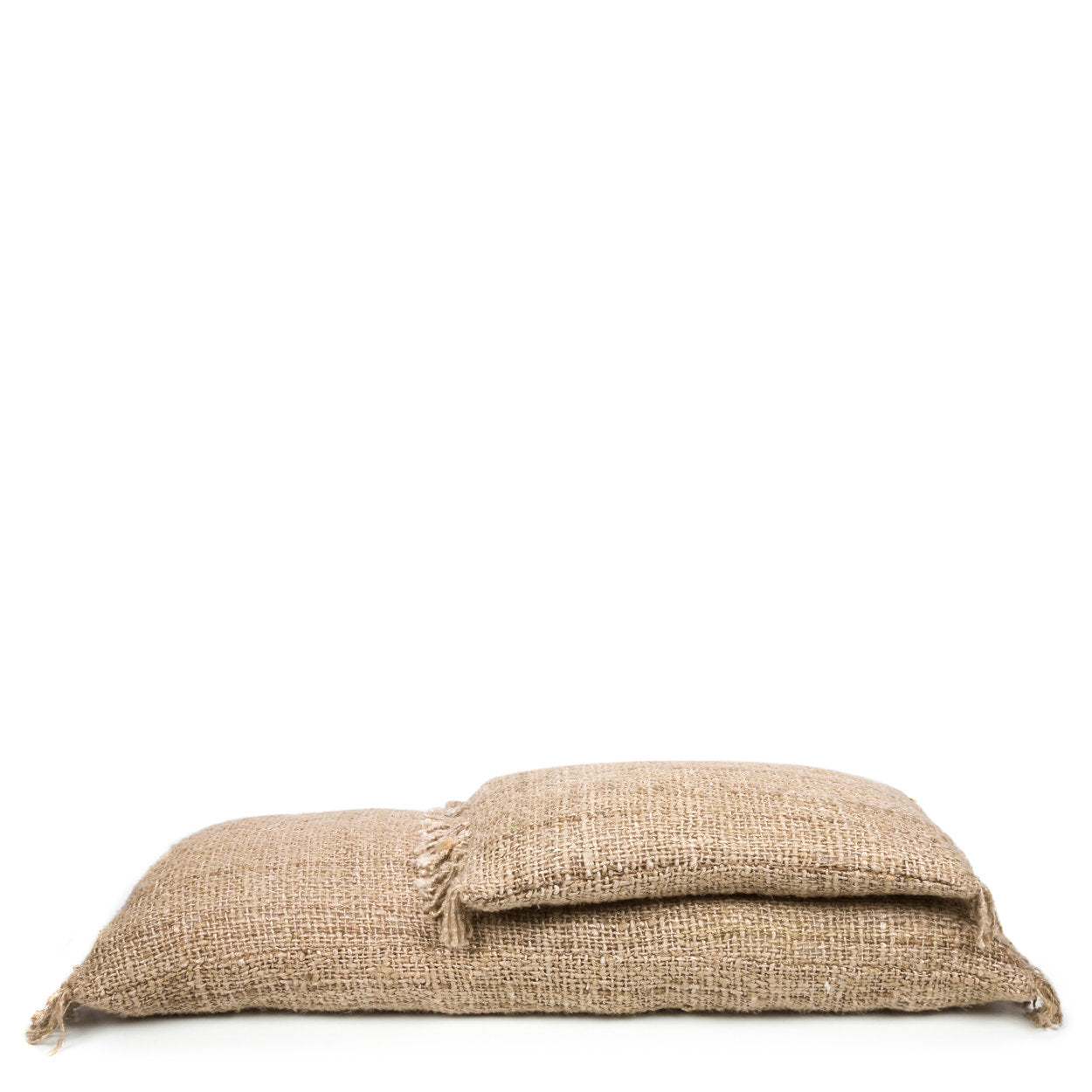 Cotton cushion cover for bed or sofa with handcrafted finish