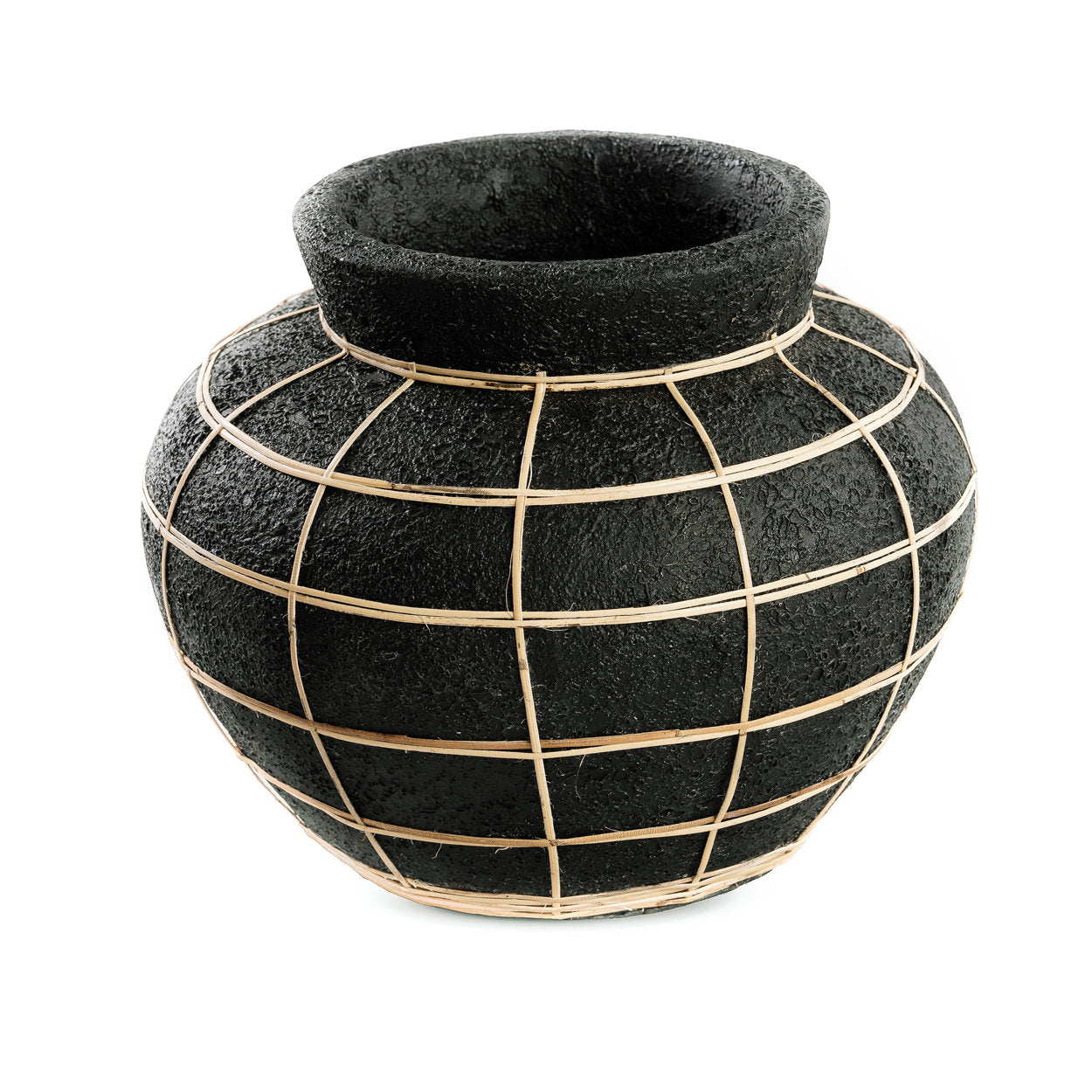 the-belly-vase-black-natural-m