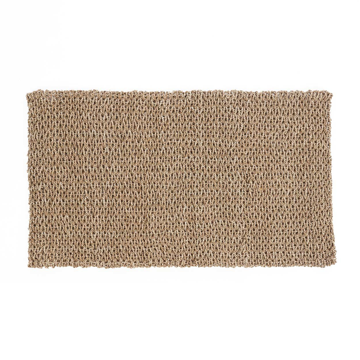 Natural sisal small runner handcrafted for boho and rustic hallway styling.