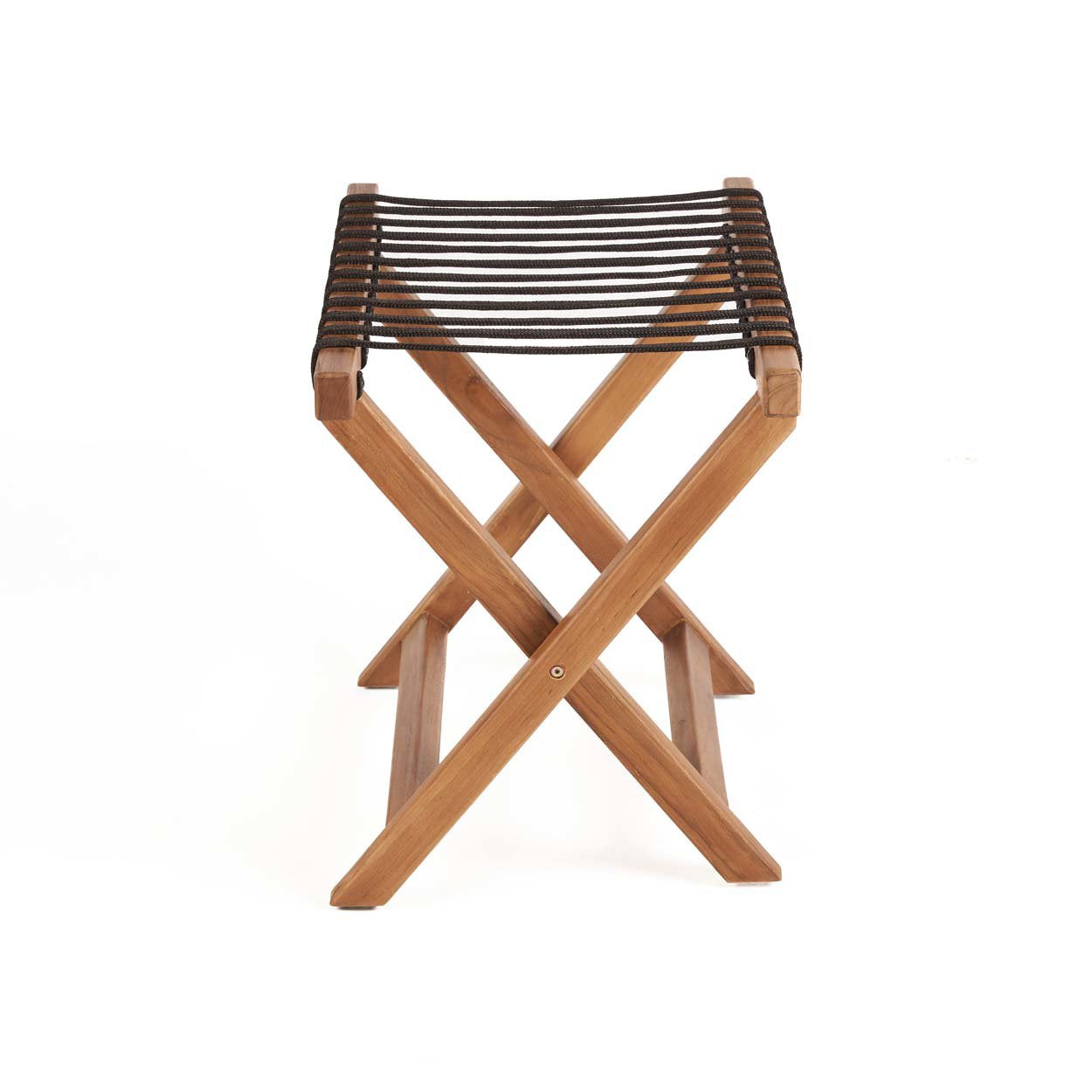 Eco-friendly wooden suitcase rack perfect for compact spaces