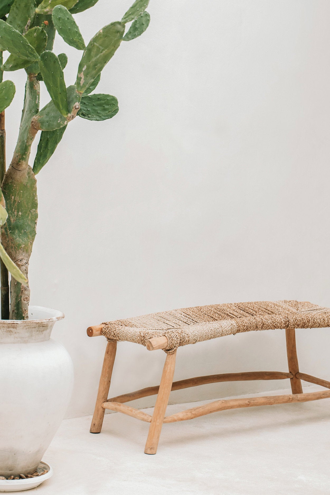 Boho style large bench ideal for garden or living room