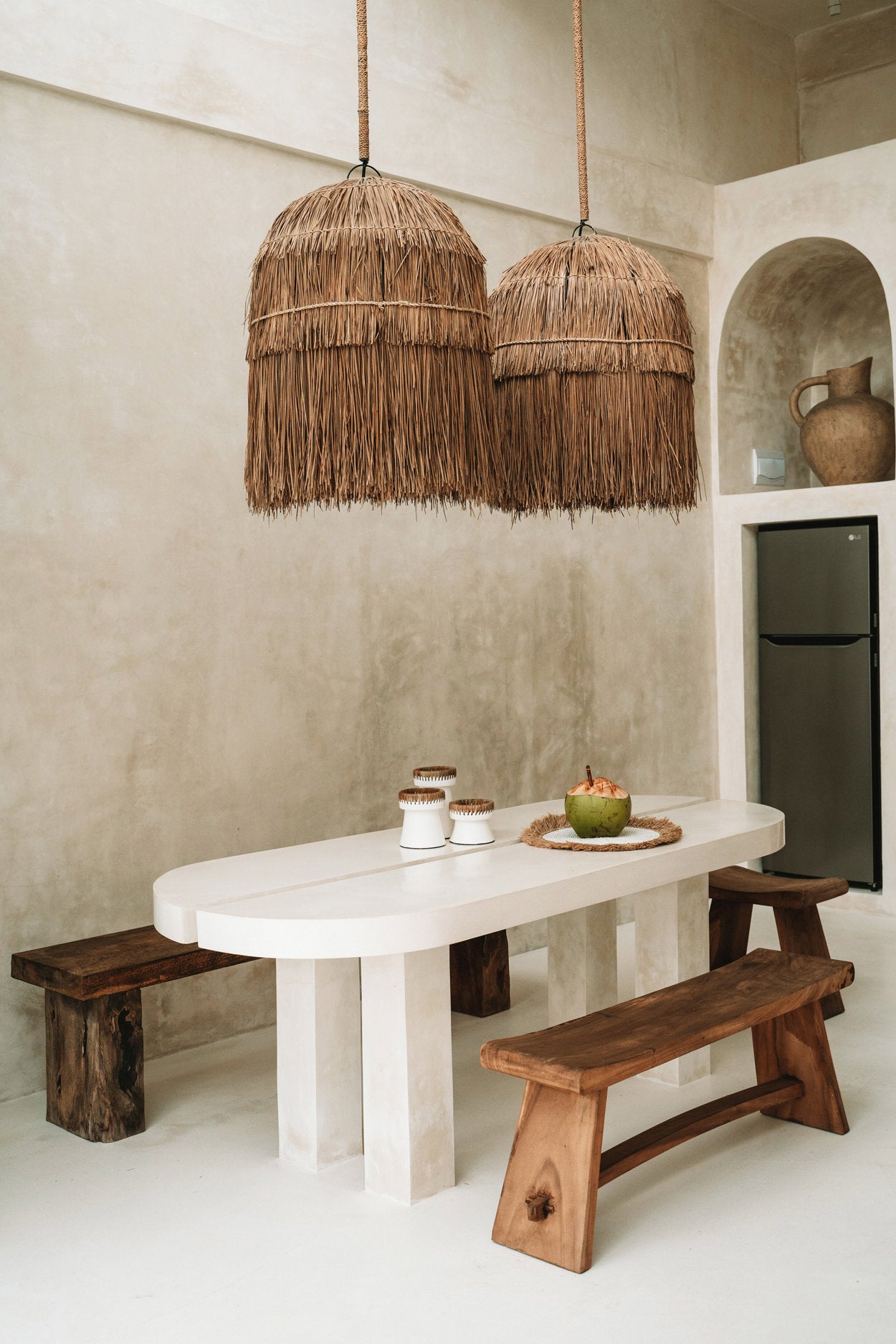 120 cm Suar wood bench, perfect for indoor or covered outdoor use