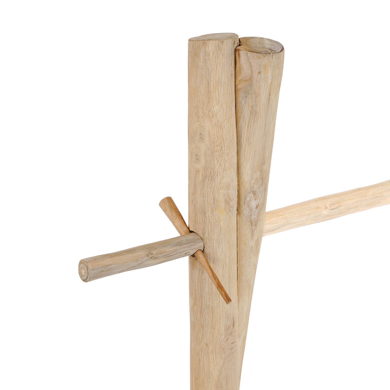 Durable wood clothes rack perfect for bedroom or hallway organization