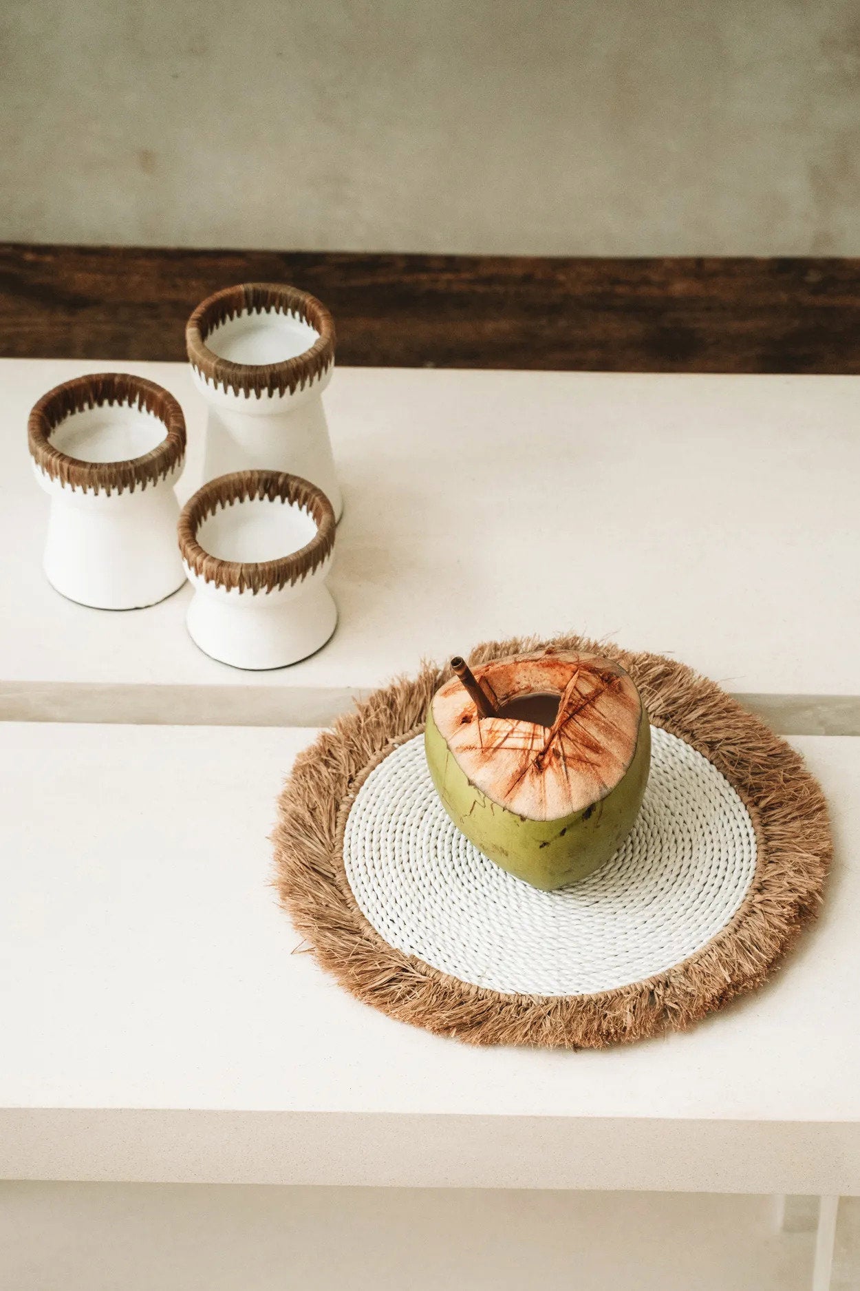 Elegant boho-style candle holder for subtle home lighting