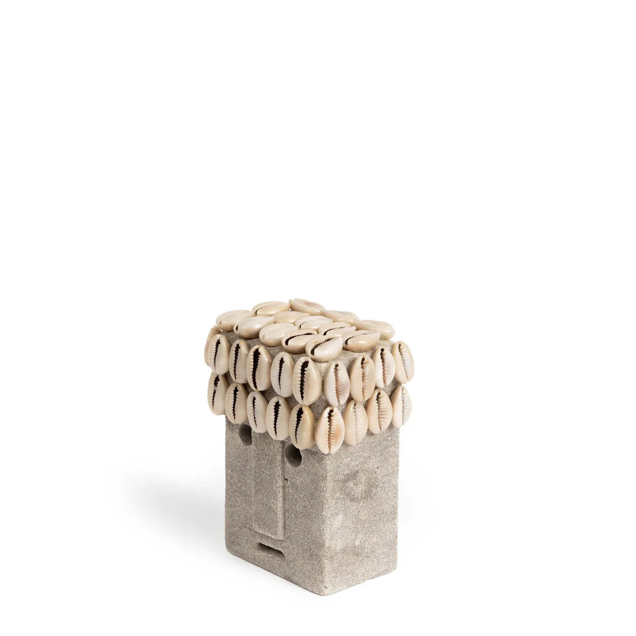 Artisan-crafted grey sandstone figurine, perfect for grouping with other Sumba collectibles or standalone display.