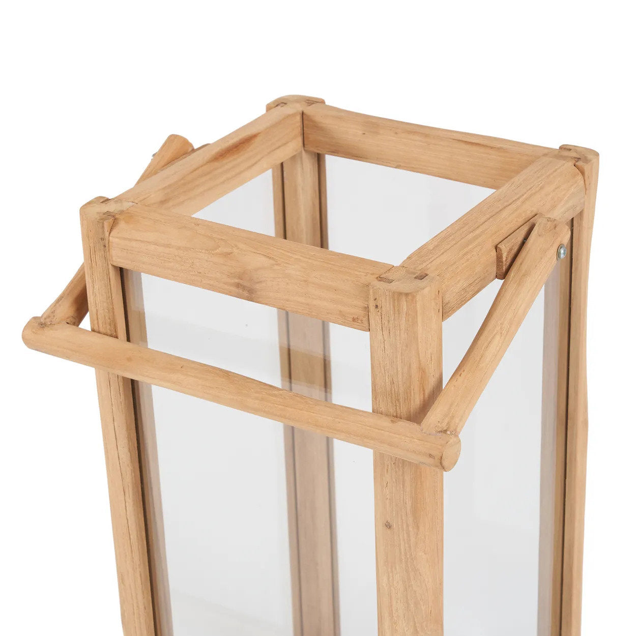 Handcrafted large lantern candle holder with artisanal charm