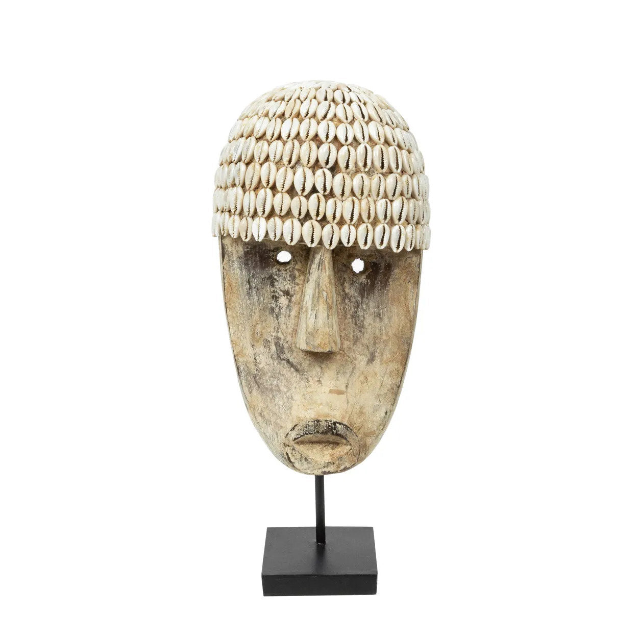 the-cowrie-mask-on-stand-medium
