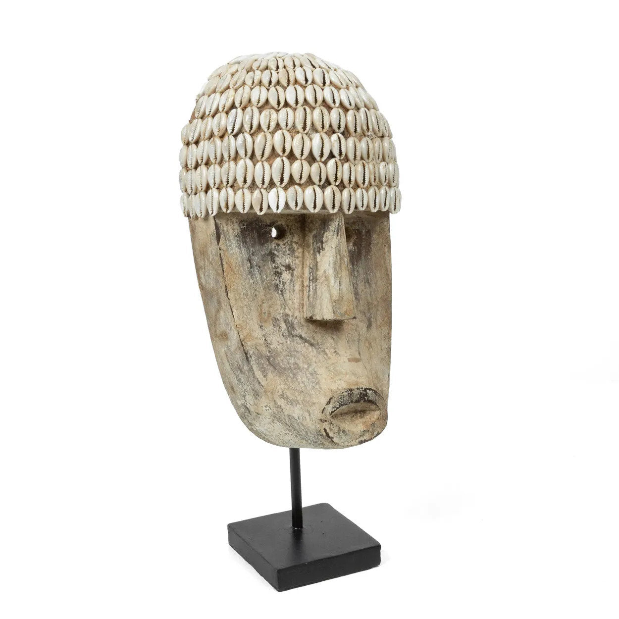 the-cowrie-mask-on-stand-medium