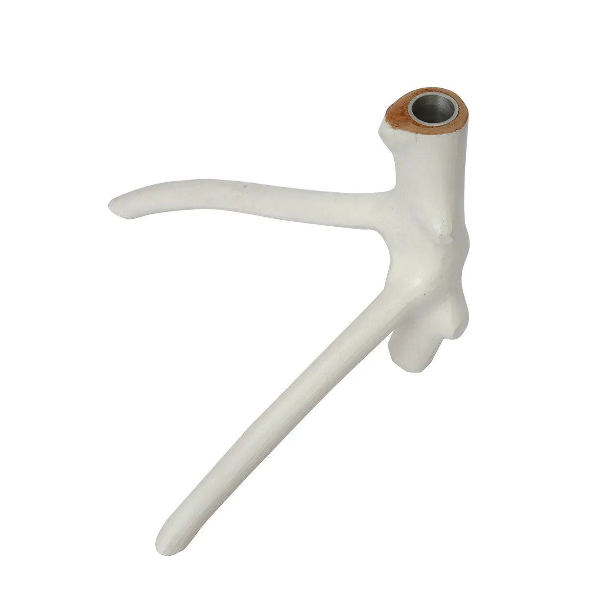 Handcrafted triple arm candle holder bringing natural warmth to interiors