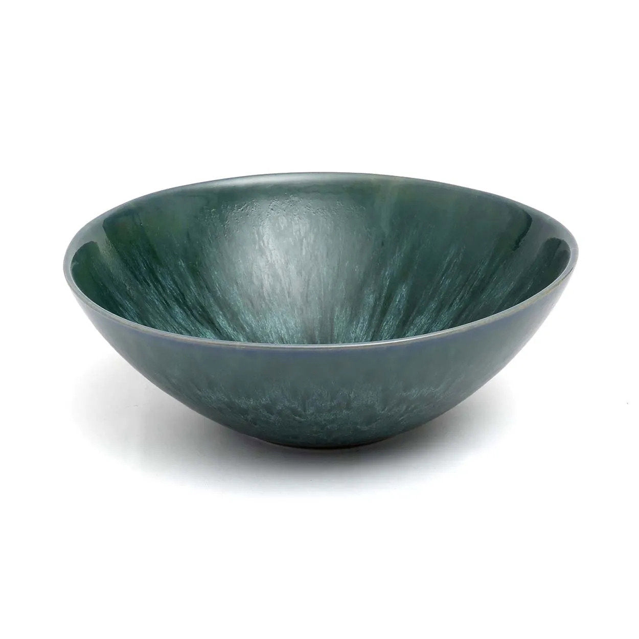 Elegant blue serving bowl set of 2, designed for durability and dishwasher-safe convenience.