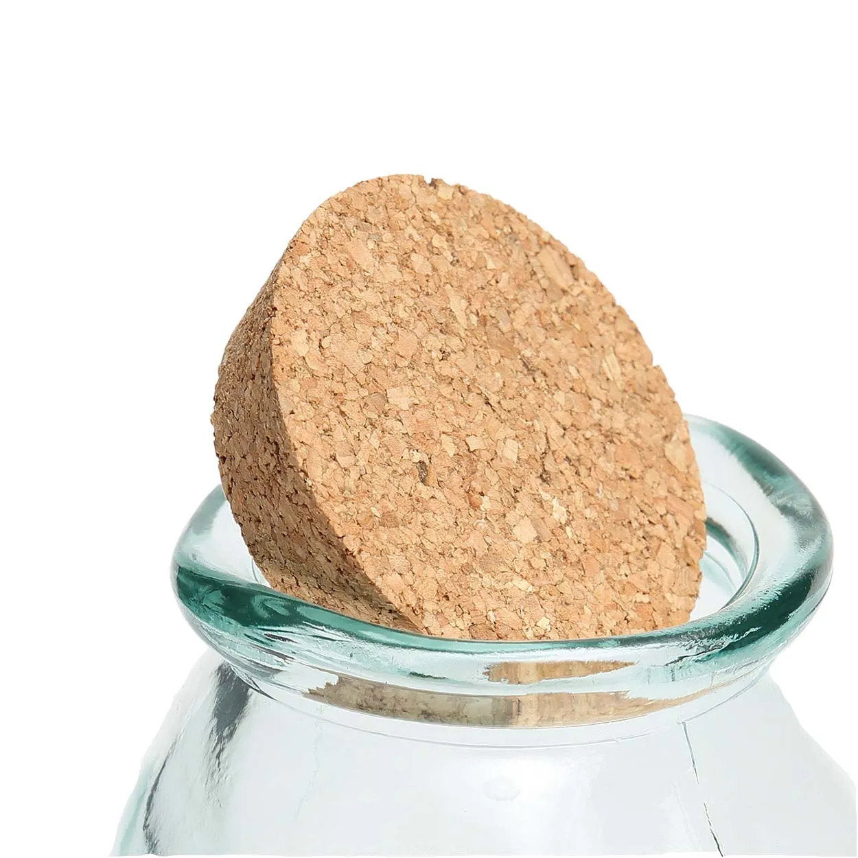 Eco-friendly minimalist glass container for jam, spices, or coffee beans