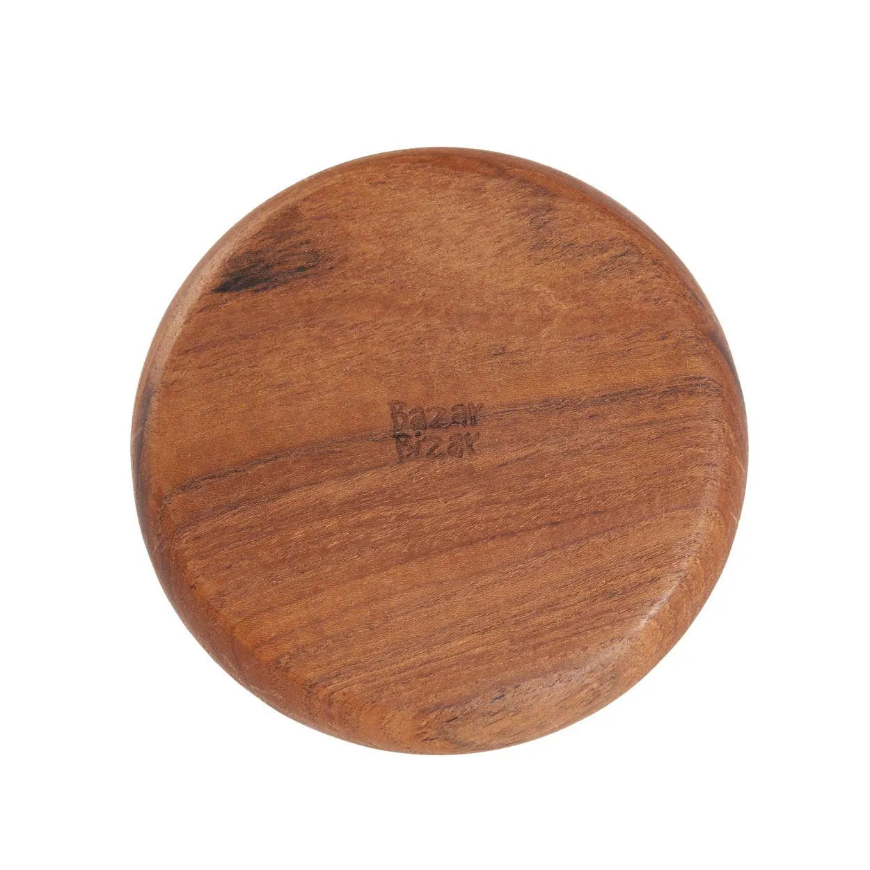 Natural teak coaster, bringing timeless style and functional protection to your dining table.