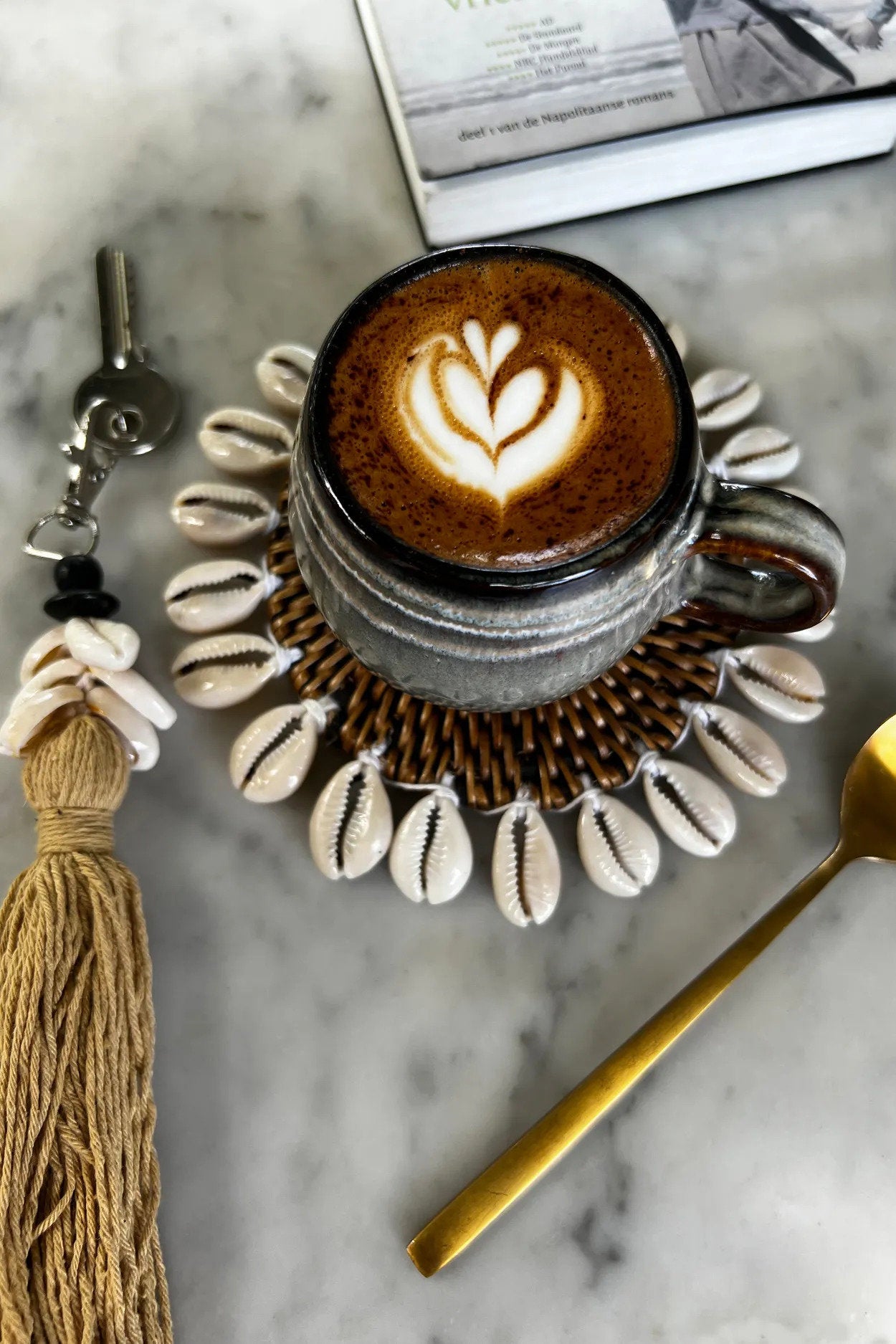 the-cowrie-tassel-keychain-mocca