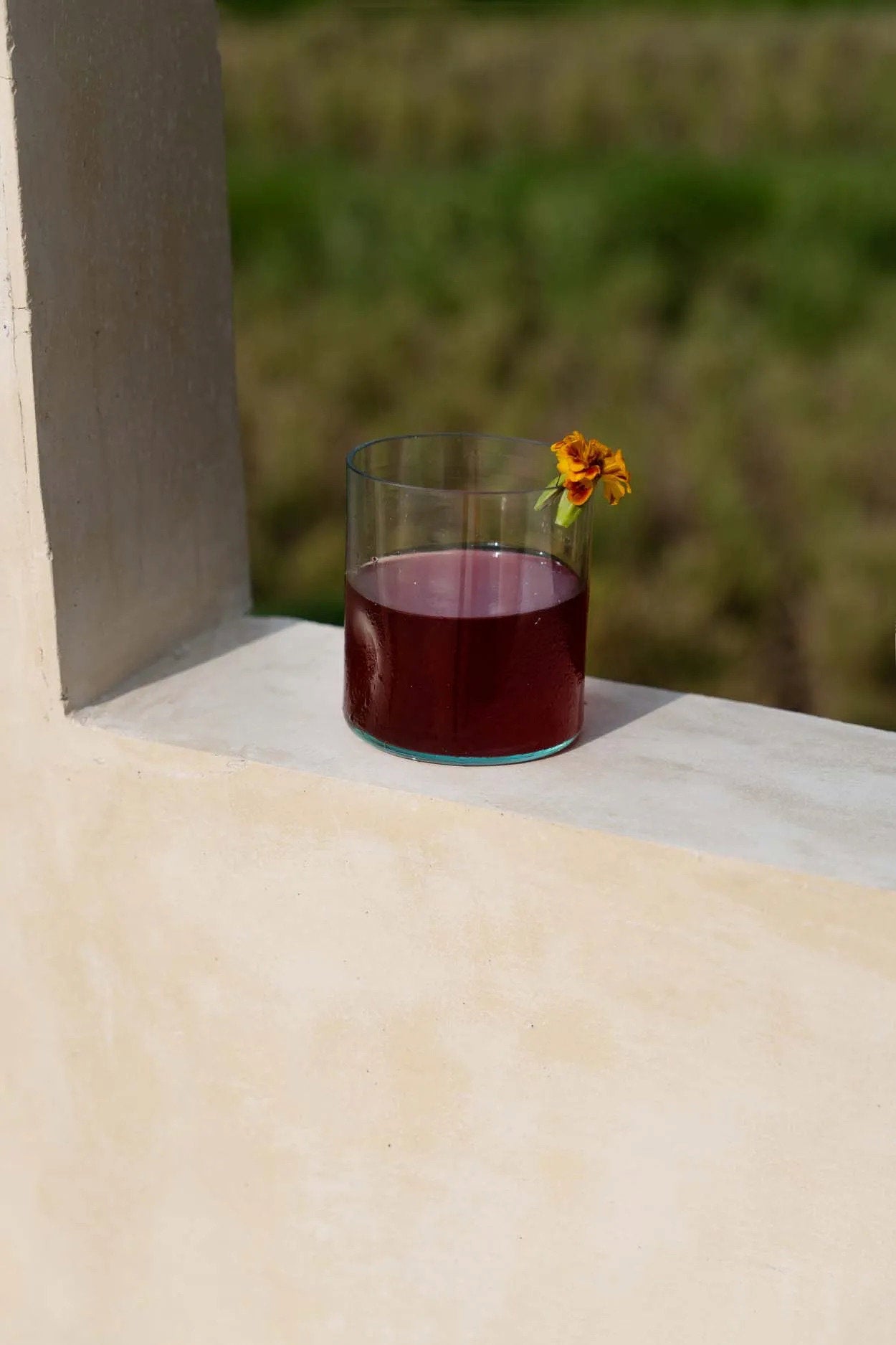 Eco-friendly whiskey glass made from 100% recycled materials