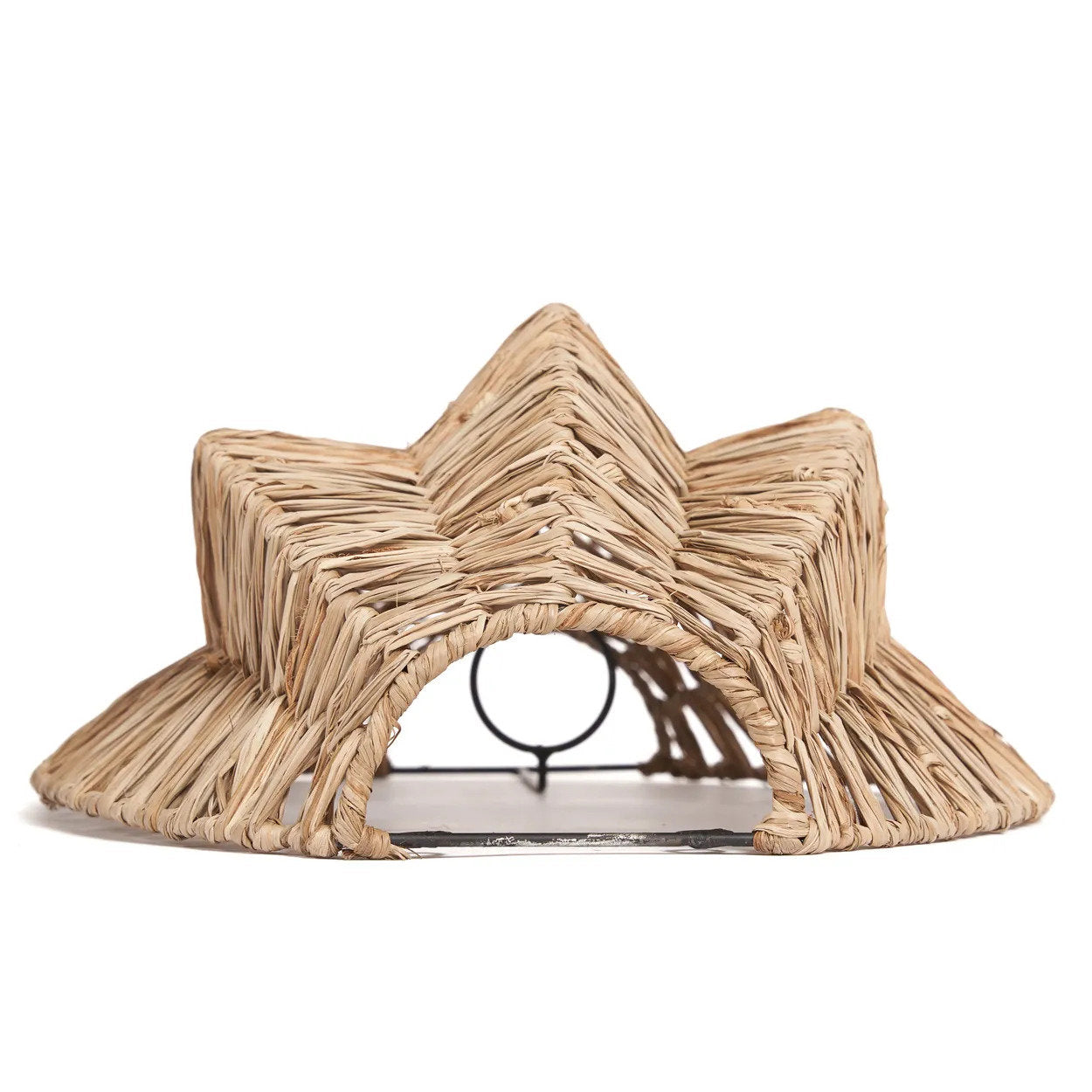 The Avanti Wall Applique shown in a covered outdoor area, blending effortlessly with natural wood and greenery.