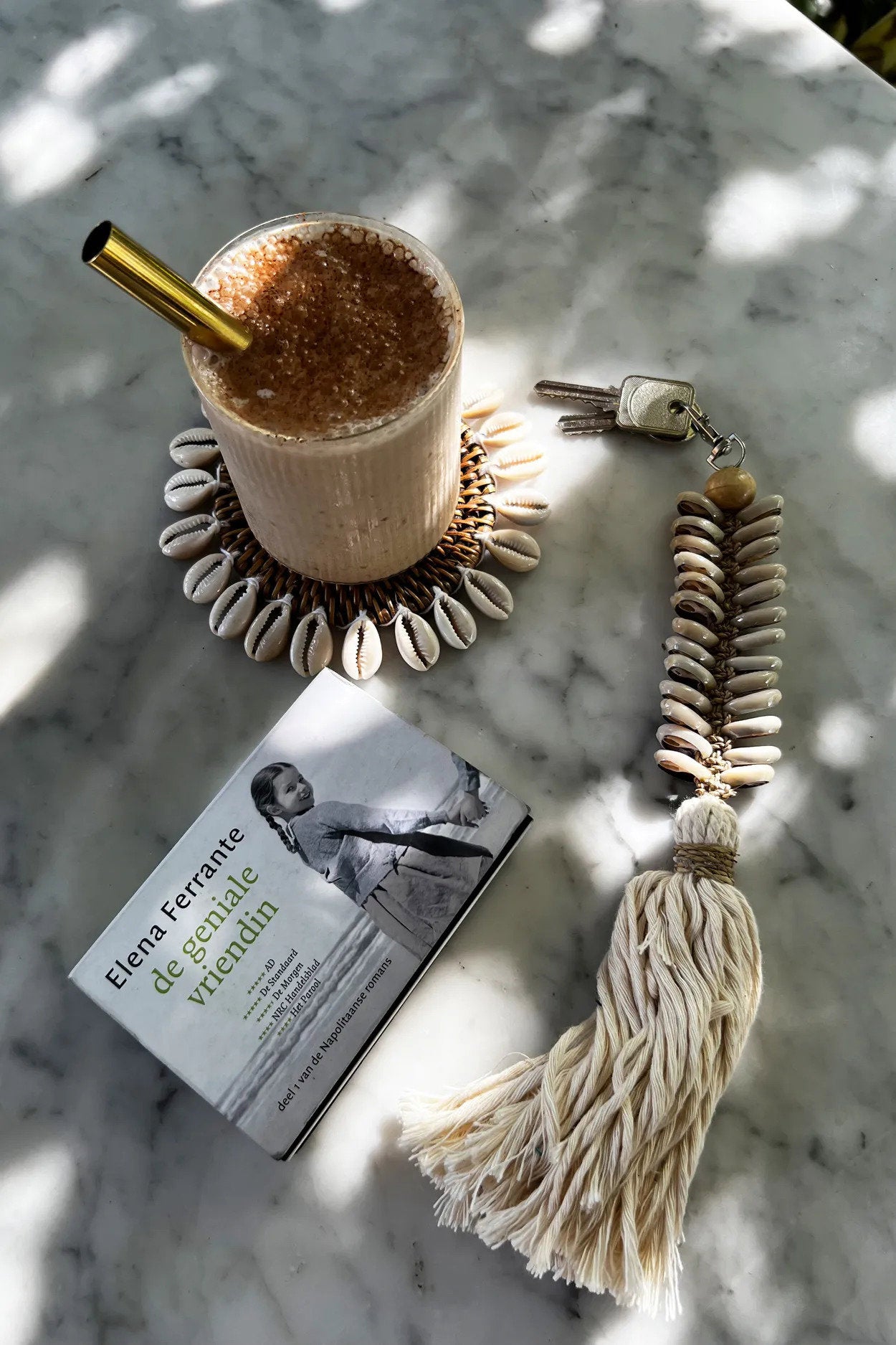 the-macrame-fishbone-keychain-cream