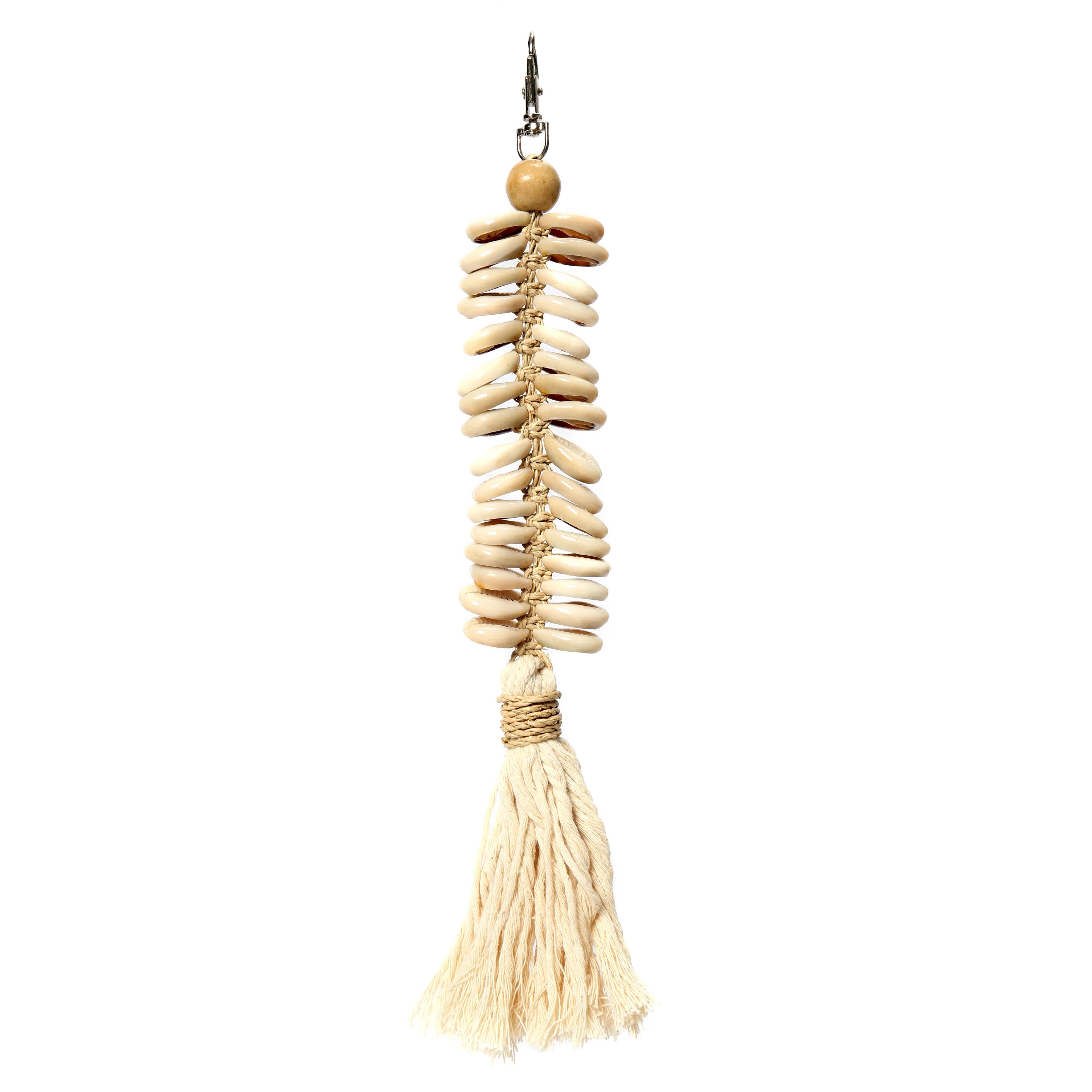 the-macrame-fishbone-keychain-cream