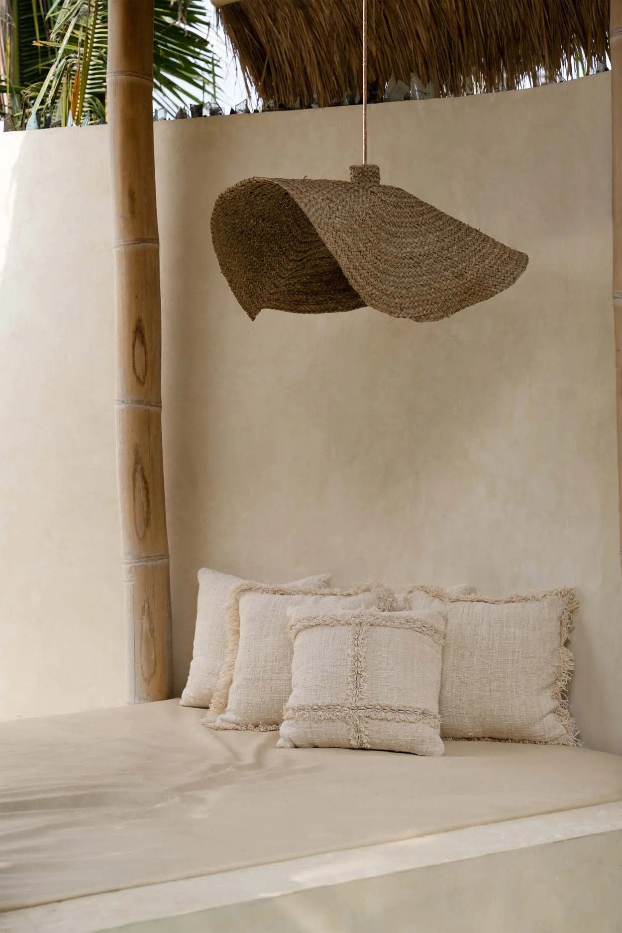 Square Nomad cushion cover 50x50, ideal for cozy bedroom decor