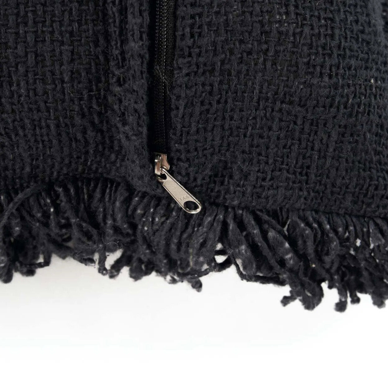 Add elegance to your space with a black cushion boho pillow cover