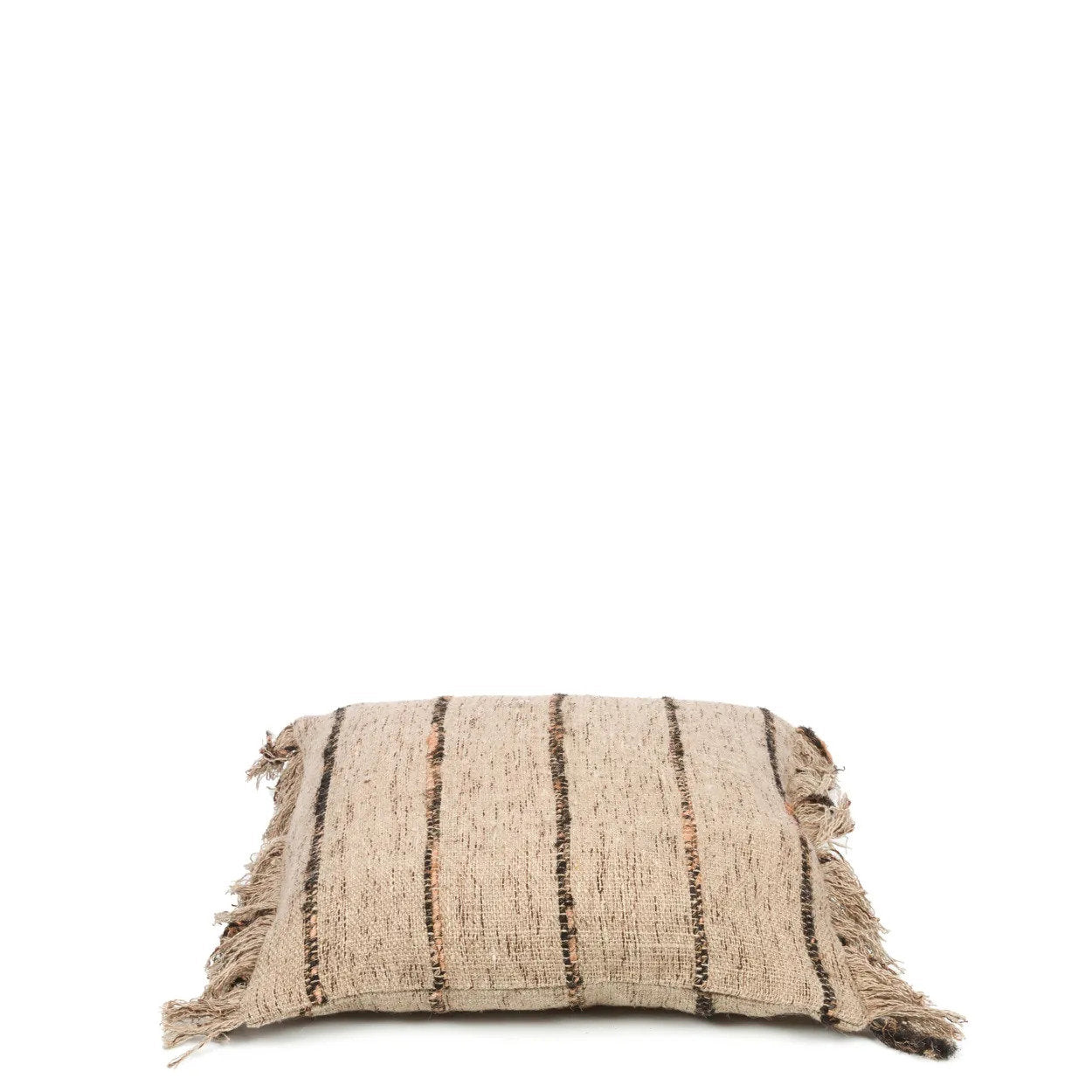 Soft 40x40 beige and black pillow for cozy interiors