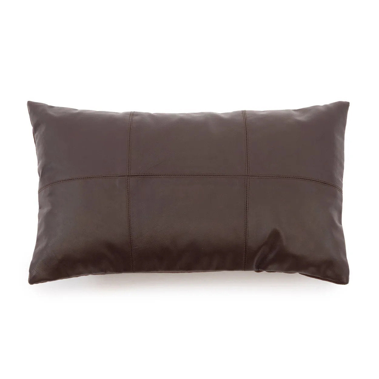 the-six-panel-leather-cushion-cover-choco-30x50