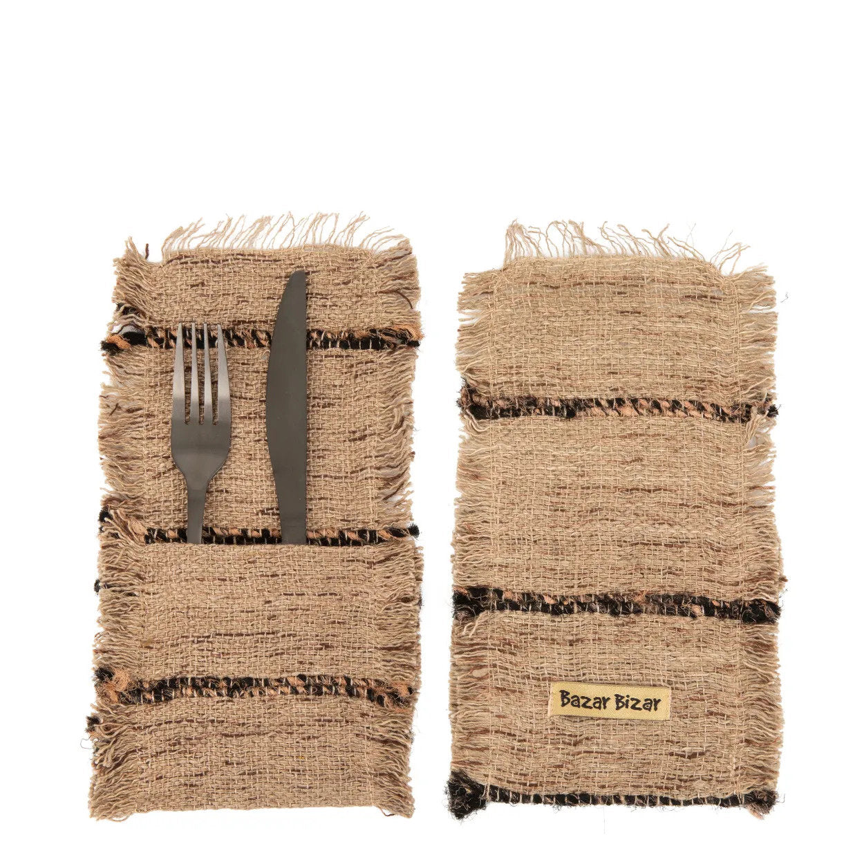 the-oh-my-gee-cutlery-holder-beige-black-set-of-4