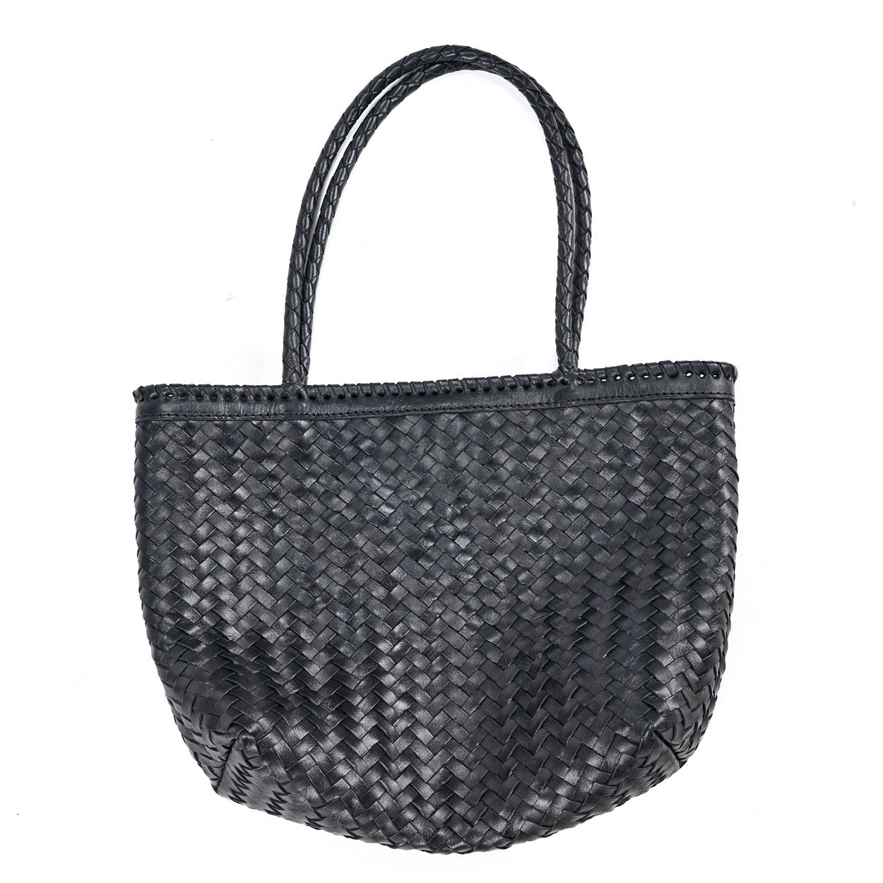 The Execu-Shopper Black with artisan leather finish