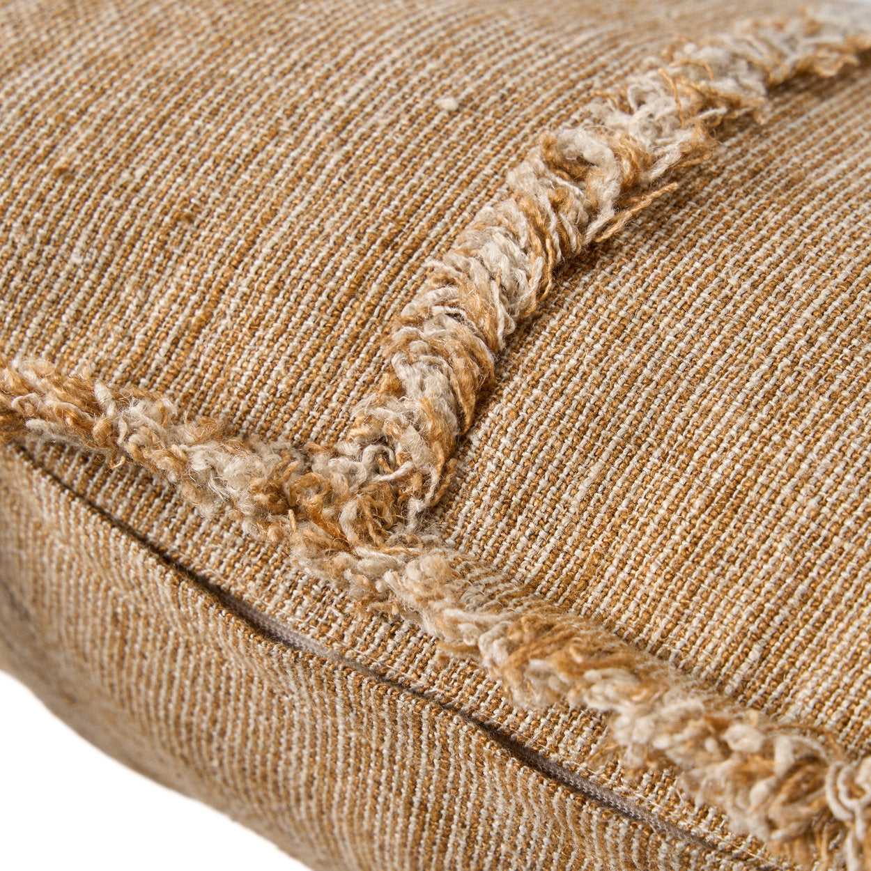 50x50 decorative linen pillow cover with soft fringe and breathable texture