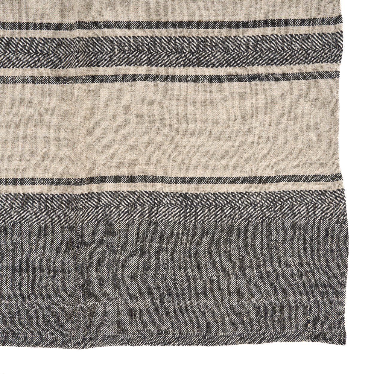 Durable natural linen kitchen towel sized 50x70 cm, designed for absorbency and everyday cleaning tasks.