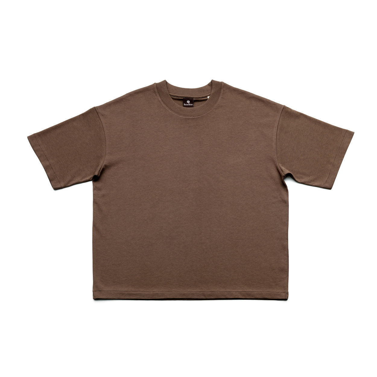 Mocha brown t-shirt medium size in black, crafted from soft cotton with a classic and comfortable fit.