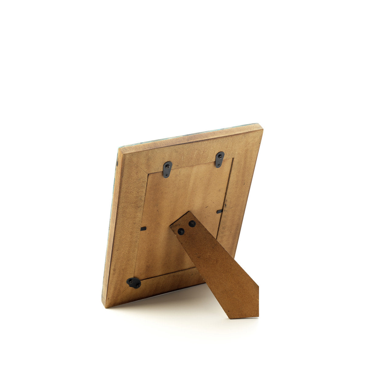 Elegant 10x15 turquoise mosaic frame with layered textures for artistic and stylish display.