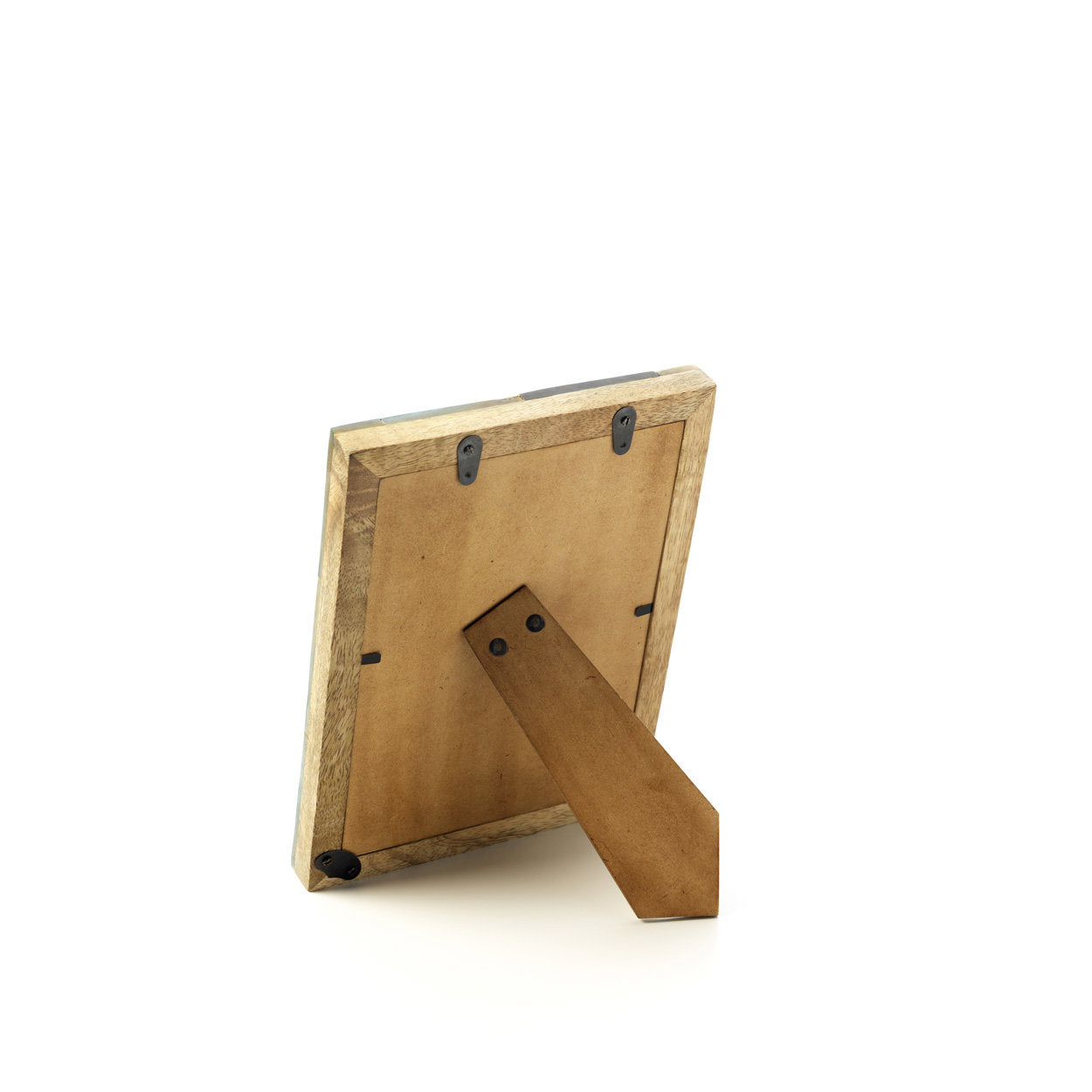 Elegant 13x18 patchwork frame with layered textures, perfect for displaying cherished memories.