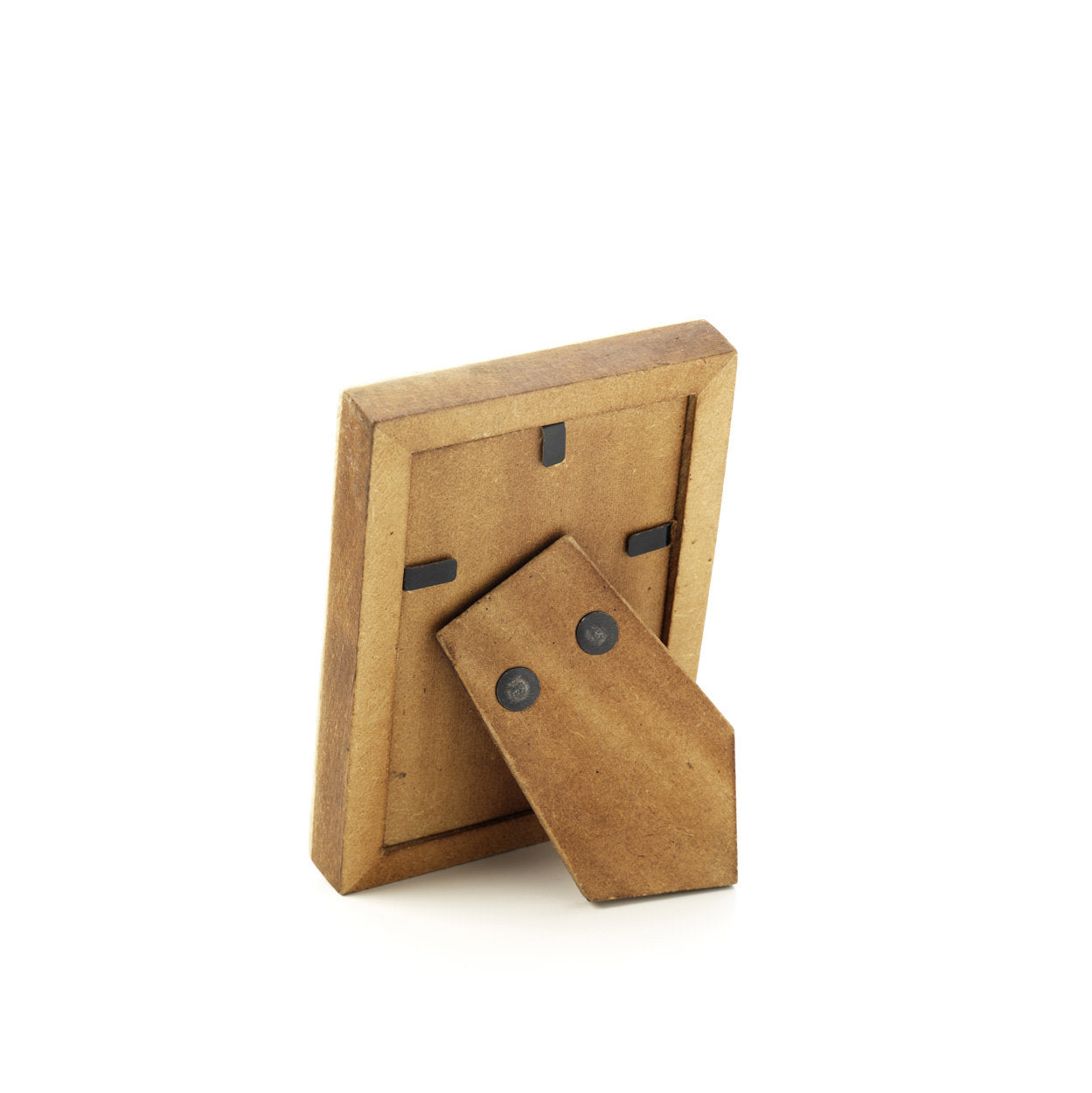 White and brown photo frame 5x7 perfect for bedside tables, shelves, or consoles