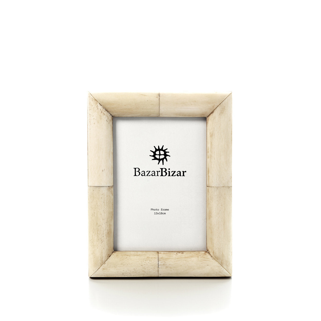 Wabi Sabi style photo frame 13x18 handcrafted from buffalo bone