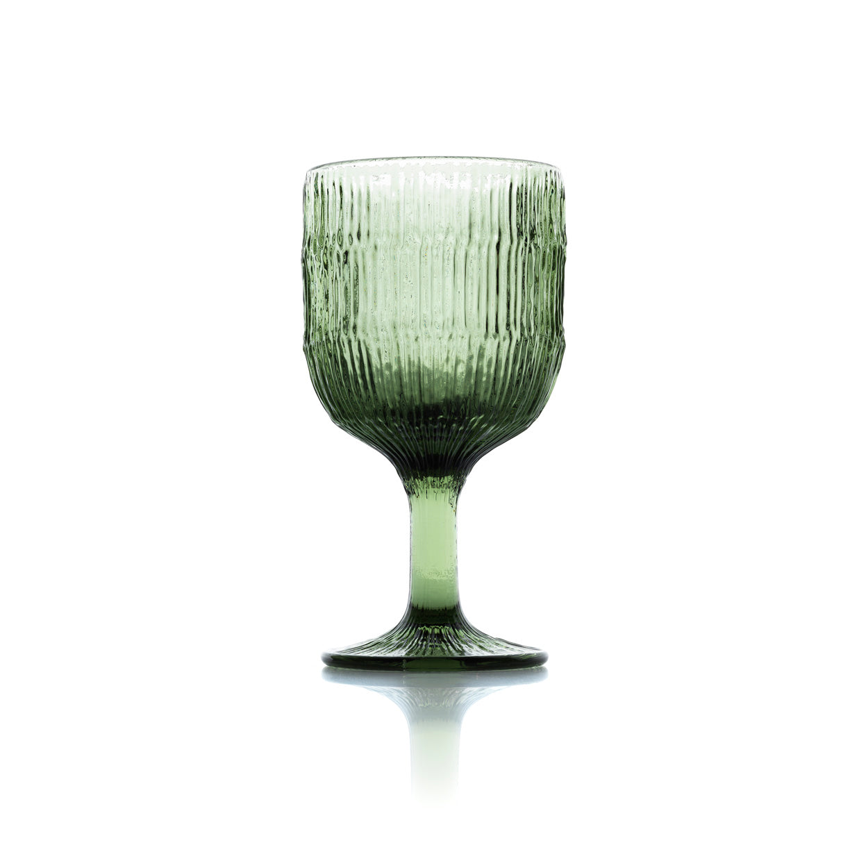 the-moss-ripple-wine-glass-green