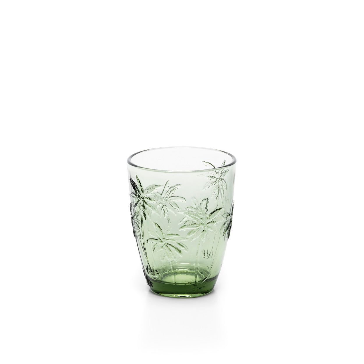 the-palm-breeze-water-glass-green