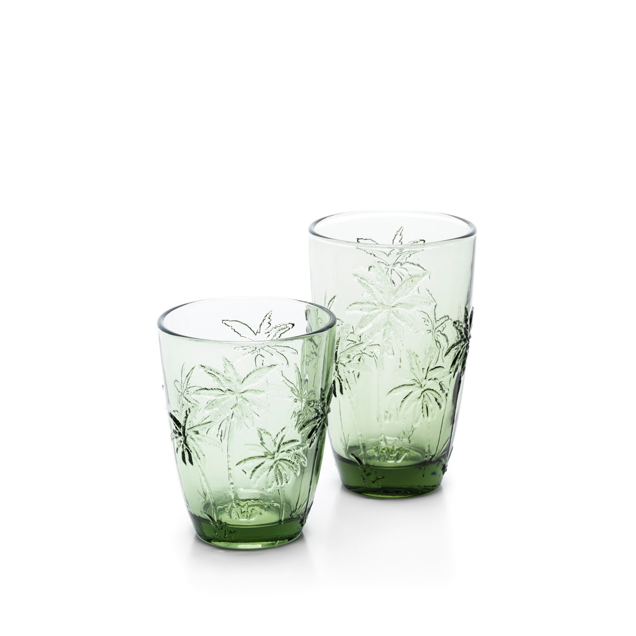 the-palm-breeze-water-glass-green