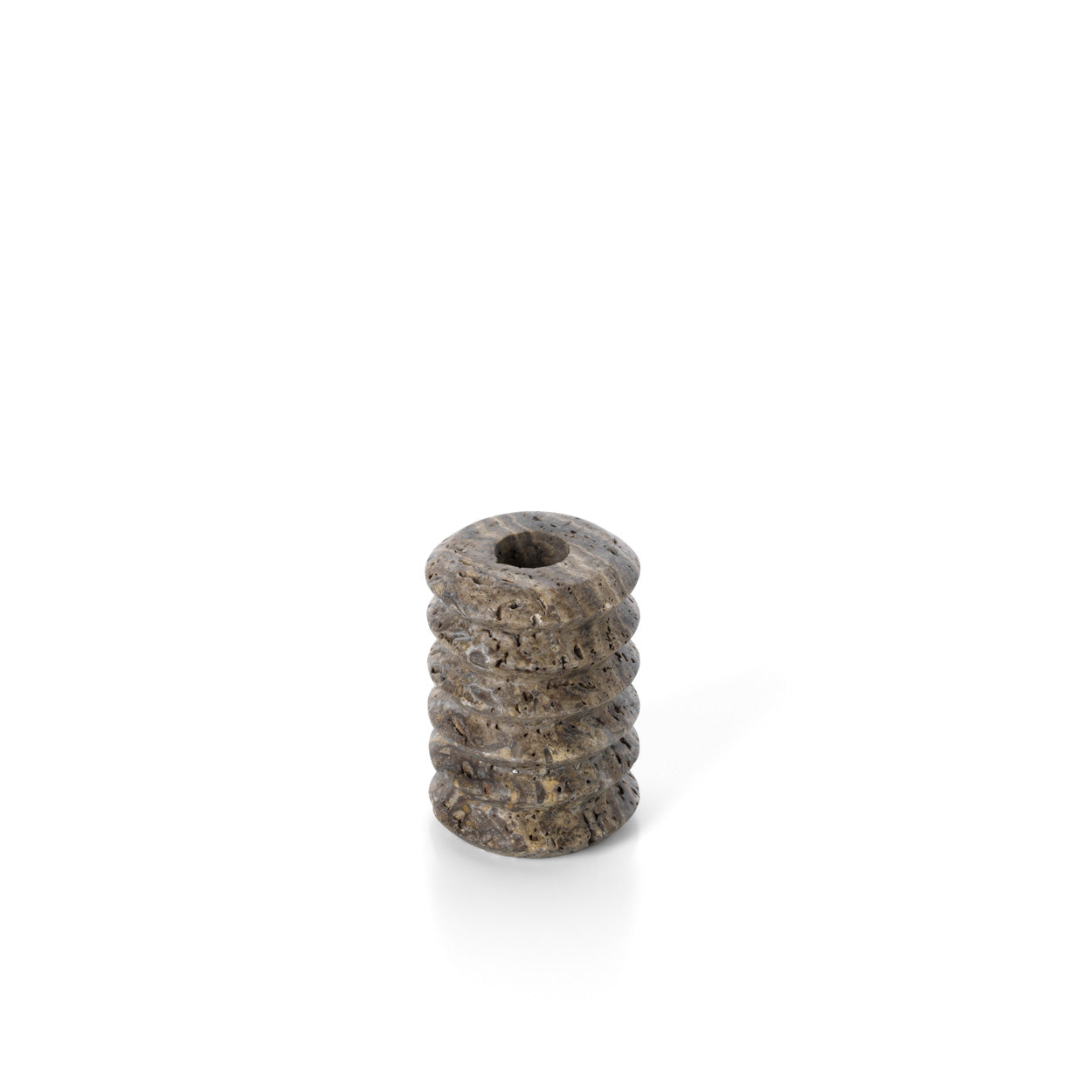 the-travertine-ripple-taper-candle-holder-grey-s