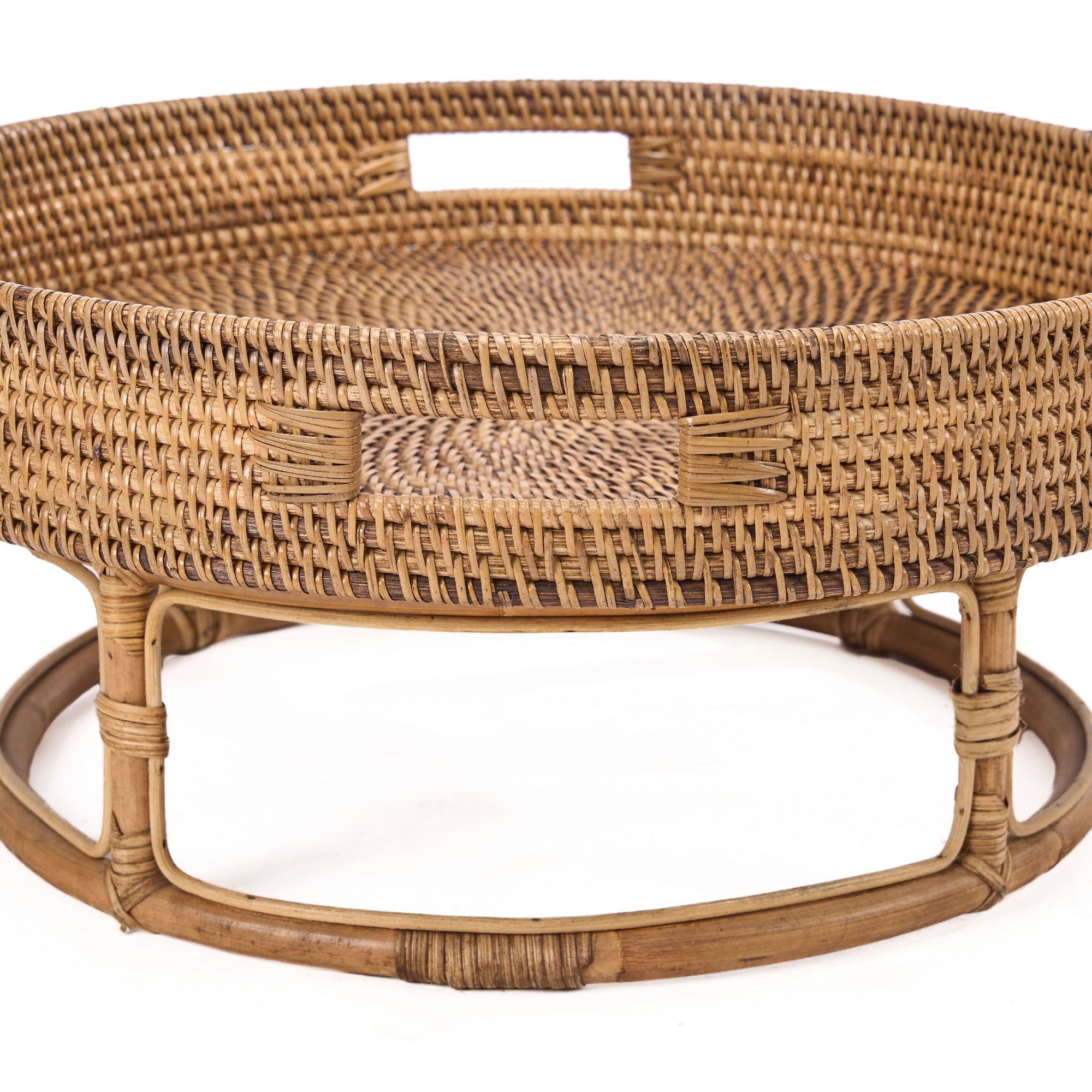 Il Rattan Rise Tray - Marrone Naturale