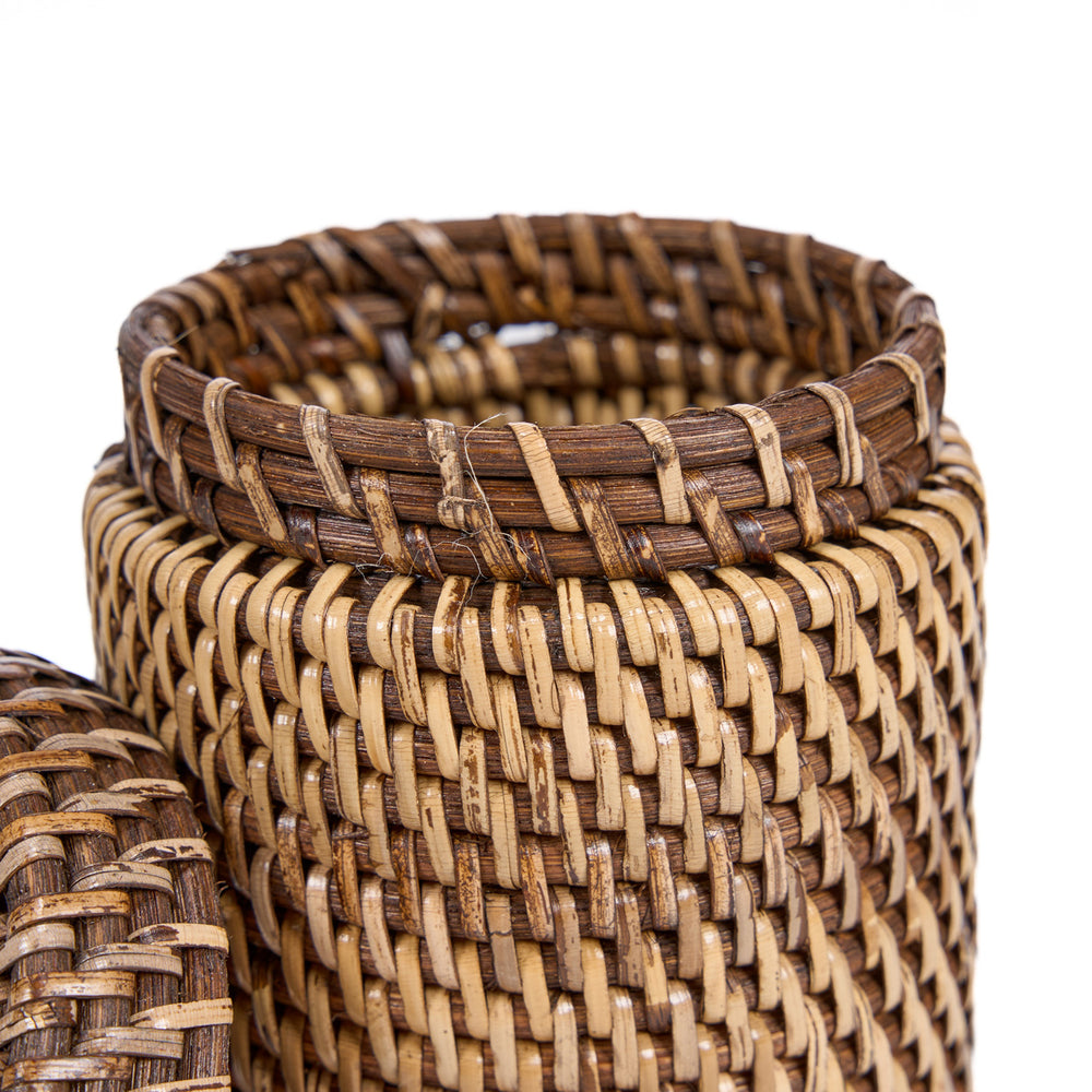 Der Rattanbehälter - Naturbraun