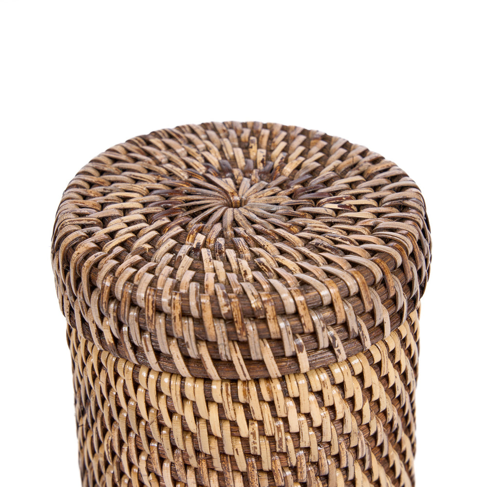 Der Rattanbehälter - Naturbraun
