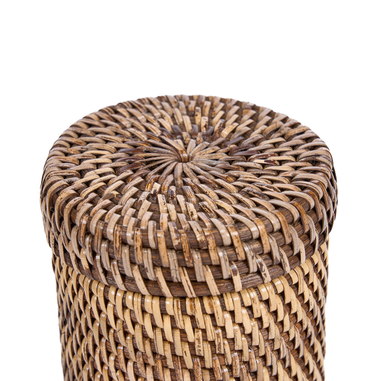 Der Rattanbehälter - Naturbraun