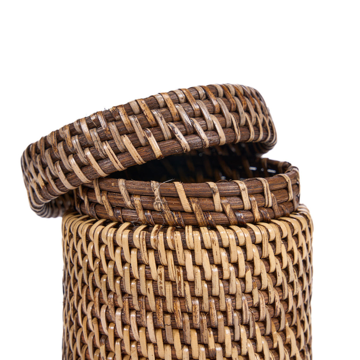Der Rattanbehälter - Naturbraun
