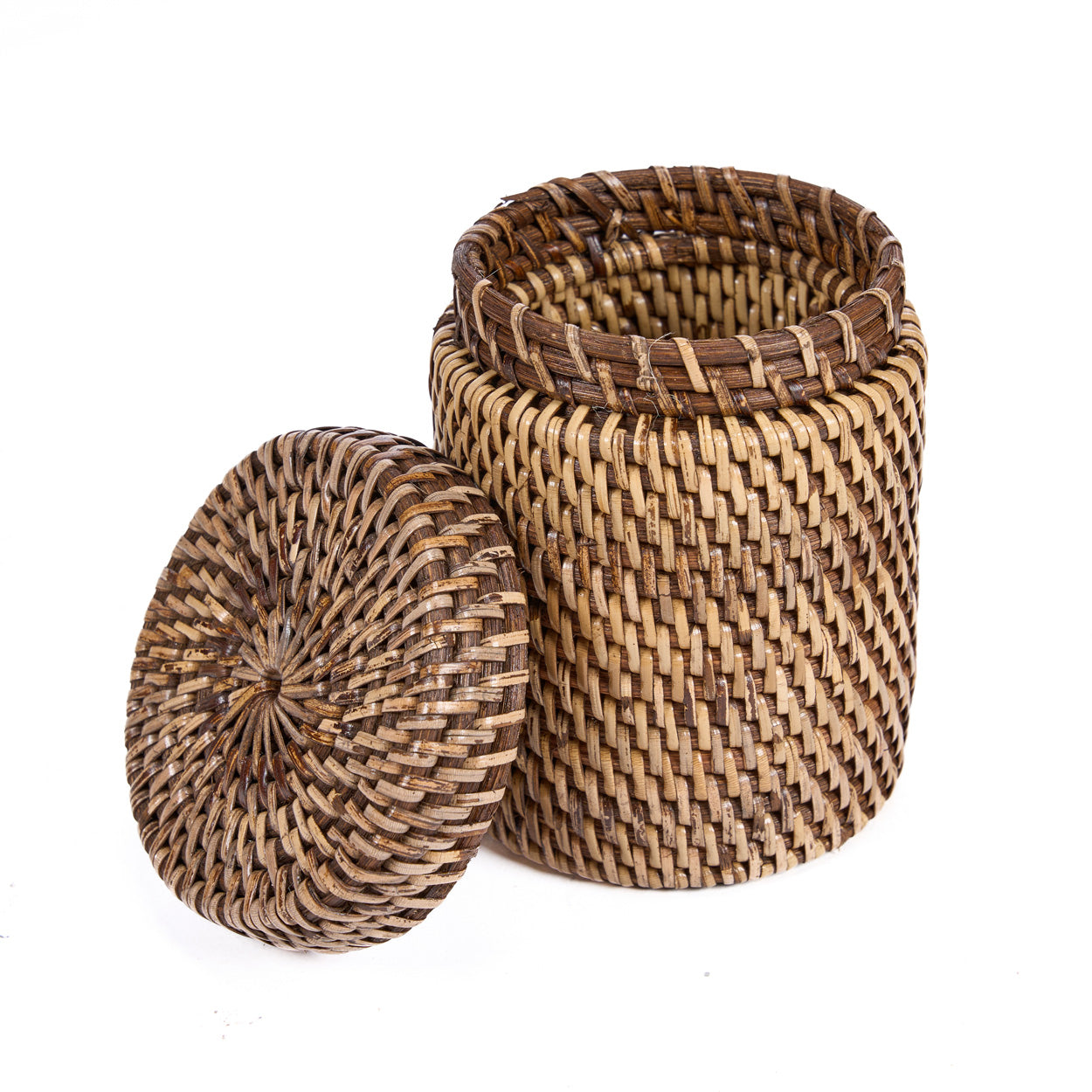 Der Rattanbehälter - Naturbraun