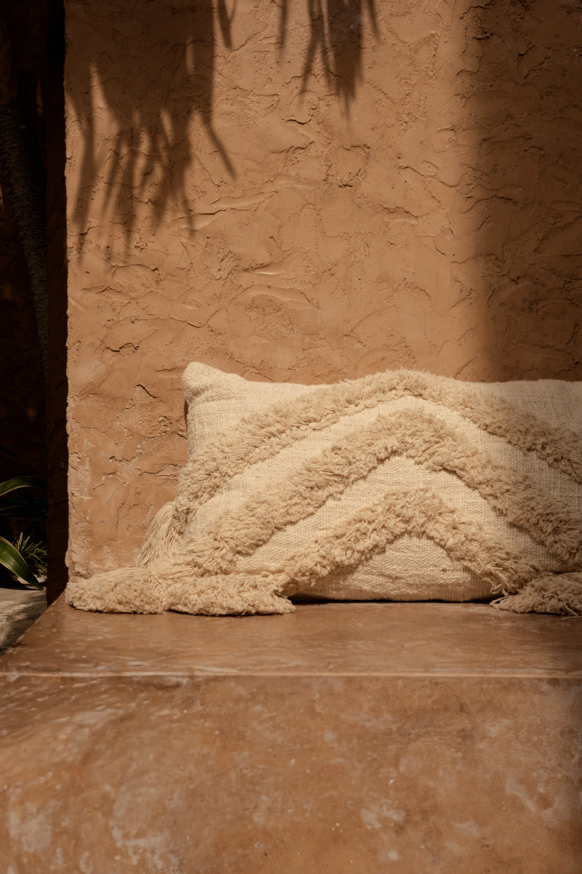 Der Nomad Tassel Kissenbezug - Creme